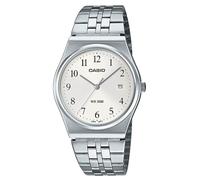 Casio Orologio Uomo - MTP-B145D-7BVDF Quadrante Bianco, Cinturino Argento, Argento, One Size, Bracciale