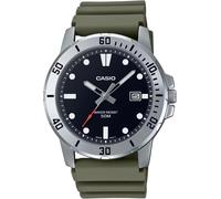 Casio Quadrante Nero Lancette Luminose Quarzo MTP-VD01-3E 50M Orologio da Uomo