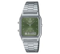 Casio Orologio vintage retrò moderno oliva AQ230A-3A, Oliva