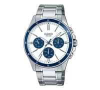 Casio Placcato Ionico Acciaio Quadrante Bianco MTP-1374D-7A2V Orologio da Uomo