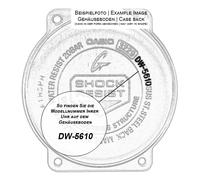 Casio pro Trek Gehäusebodendeckel Titan Color Argento Opaco PRW-5000T-7