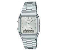 Casio Quadrante Argento Vintage A Doppio Display (30 Mm) / AQ-230A-7AMQYES