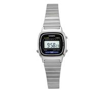 Casio Quarzo Grigio Quadrante In Acciaio Inox LA670WA-1DF Orologio da Donna
