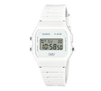 Casio Quarzo Grigio Quadrante Resina Cinghia F-91WB-7A 100M Orologio Unisex