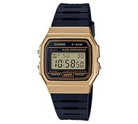 Casio Reloj Cuarzo Unisex 31.00mm con dial Digital LCD y Correa de Rubber Strap Negro F-91WM-9AEF