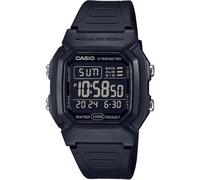 Casio Retro Vintage - Orologio da polso da unisex al quarzo Casual bracciale e cassa in Resina di colore Nero display analogico nero - W-800H-1B