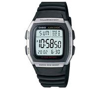 Casio Retroilluminatore digitale (35,7 mm) quadrante digitale/resina nera W-96H-1AVES