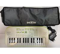 Casio SA-50 Tastiera con 32 Tasti Mini White/Lime Green con borsa Tobago e alime