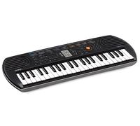 Casio SA-77 Mini Tastiera polifonica ad 8 Voci e 44 tasti, Nero/Grigio