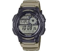 Casio Serie AE-1000W | Orologio digitale da uomo | Nero/Grigio | 100M WR | Ora mondiale | Display Multi Time | Timer conto alla rovescia | Cronometro | Retroilluminazione a LED | Calendario automatico