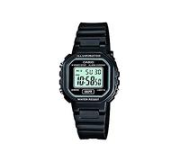 Casio Serie LA20WH | Orologio digitale da donna | Resistente all'acqua | Luce a LED | Calendario automatico | Display della data | Cronometro 1/100 SEC | Orario regolare (HR, Min, SEC, PM, Date, Day