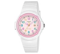 Casio Serie LX-800H | Ispirato al pop | Indicatore della data | Numeri multicolori | Orologio analogico | Bianco|Rosa