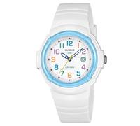 Casio Serie LX-800H | Ispirato al pop | Indicatore della data | Numeri multicolori | Orologio analogico | Bianco|Bianco