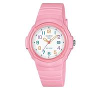 Casio Serie LX-800H | Ispirato al pop | Indicatore della data | Numeri multicolori | Orologio analogico | Rosa|Bianco