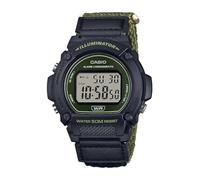Casio Orologio Digitale al Quarzo Uomo con Cinturino in Tessuto W-219HB-3AVCF