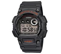 Casio Serie W735H | Orologio digitale da uomo | Nero/Rosso | 100M WR | Timer conto alla rovescia | Retroilluminazione a LED Super Illuminatore con Afterglow | Allarme a vibrazione | Segnale orario |