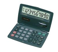 Calcolatrice tascabile CASIO 10 cifre - solare e batteria Blu Scuro - SL-210TE-W