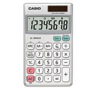 CASIO SL-305 ECO calcolatrice tascabile - Display a 10 cifre, composta per 40% di plastica riciclata