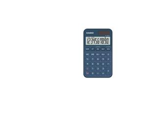 CASIO SL-310YC Calcolatrice tascabile compatta ed elengate con calcolo del tempo, blu navy