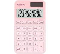 CASIO SL-310YC Calcolatrice tascabile compatta ed elengate con calcolo del tempo, rosa chiaro