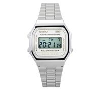 Casio Sport Quarzo Bianco Quadrante In Acciaio Inox A168WA-8 Orologio Unisex