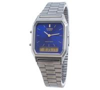 Casio Sport Quarzo Blu Quadrante In Acciaio Inox AQ-230GG-2A Orologio Unisex