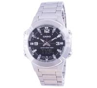 Casio Sport Quarzo Nero Quadrante In Acciaio Inox AMW-870D-1A Orologio da Uomo