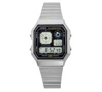 Casio Sport Quarzo Quadrante Nero Quadrante In Acciaio Inox A130WE-1A Unisex