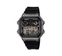 Casio Sports Orologio da polso da uomo al quarzo Sportivo bracciale e cassa in Resina di colore Nero display analogico nero - AE-1300WH-8A