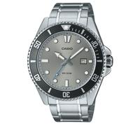 Casio Standard Analog Stainless Steel Grey Dial MDV-107D-8AV 200M Mens Watch