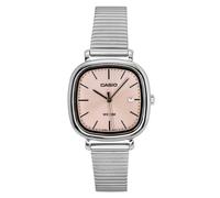 Casio Standard Analog Stainless Steel Salmon Dial LTP-B166D-4AV Womens Watch