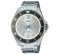 Casio Standard Analog Stainless Steel Silver Dial MDV-107D-7AV 200M Mens Watch