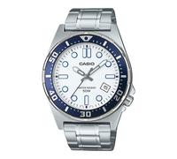 CASIO MTD-135D-7A Orologio Uomo Acciaio Diver Style Quadrante Bianco