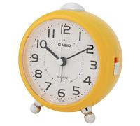 CASIO Sveglia Analogica Piccola Luce Snooze Serie TQ-149 Bianco Marrone Giallo