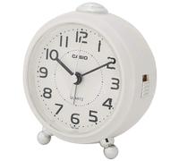 CASIO Sveglia Analogica Piccola Luce Snooze Serie TQ-149 Bianco Marrone Giallo