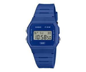 CASIO Timeless Collection Orologio F-91WB-2A1 | Blu, Azzurro