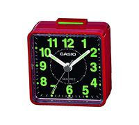 Sveglia Casio TQ-140 al Quarzo con Allarme per Viaggio Colore Nero Bianco Rosso