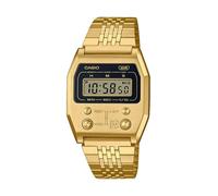 Casio Vintage A1100G-5EF Unisex Digital Watch - Gold Stainless Steel, Retro Design
