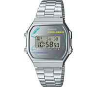 Casio Vintage A168WEPC-7AER PAC-MAN Limited Edition Watch - Silver Stainless Steel, Digital Display
