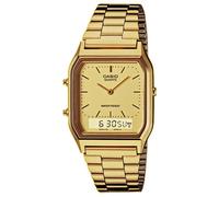 Casio Vintage AQ-230GA-9DMQYES Unisex Analogue-Digital Watch - Gold Tone