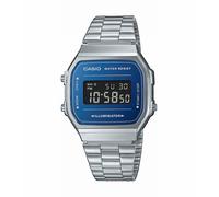 Casio Vintage Collezione Digitale Illuminator Cinturino IN Acciaio A168WEM-2BEF
