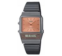 Casio Vintage | Quadrante Arancione | Bracciale In Acciaio AQ-800ECGG-4AEF