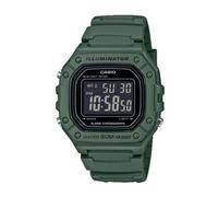 Casio W-218H-3B | Orologio digitale verde militare | Luce LED | Resistente al...