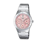 Casio Women's Analog Watch LTP-2069D-4AVEG - 31mm Stainless Steel Case, Pink Dial, Day-Date Display, 50m Water Resistance