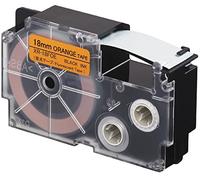 Casio XR-18FOE - Nastro fluorescente nero su arancione, 18 mm