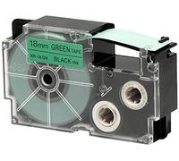 CASIO XR-18GN1 - Nastro laminato, 18 mm x 8 m, nero/verde