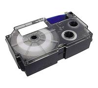 CASIO XR-18RD1 - Nastro per etichettatrice, 18 mm, colore: Nero/rosso