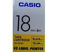 Nastro - 18 mm x 8 mt - nero/giallo - Casio