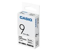Casio XR-9WE Black on White 9mm Tape NEW