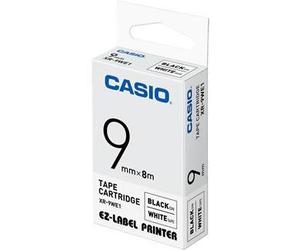 Casio XR-9WE Black on White 9mm Tape NEW